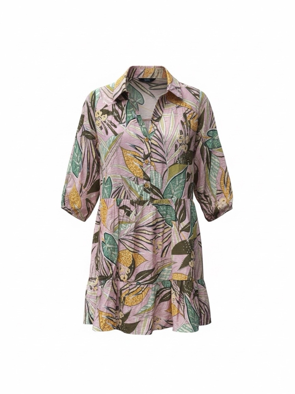 NWT Spin USA Tropical Babydoll Dress